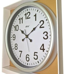 Zegar gigant vintage srebrny 50cm