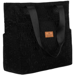 Torba materiałowa shopper w czarnym kolorze - Rovicky