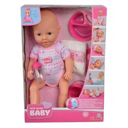 New Born Baby Bobas z akcesoriami 38 cm