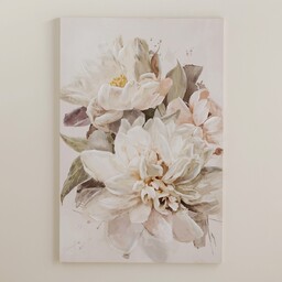 ręcznie zdobiony obraz z motywem kwiatowym destrial 80x120