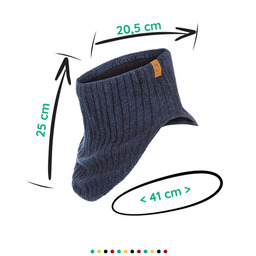 Męski Komin Zimowe z Polerem Brdrene K1 Granatowa