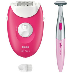 BRAUN Depilator Silk-epil 3 3-202 Bikini Nogi Różowy