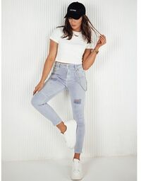 Spodnie damskie jeansowe ALEX fioletowe Dstreet UY1879