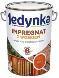 Jedynka Impregnat do Drewna z Woskiem Mahoń 5L