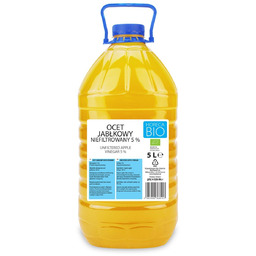 Ocet Jabłkowy 5 % Niefiltrowany Bio 5 L