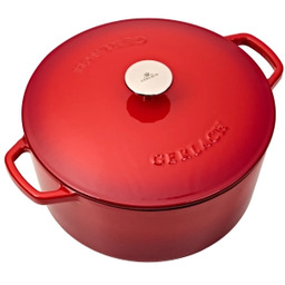 Gerlach Natur Iron Indukcja Żeliwo 5l Czerwony Garnek