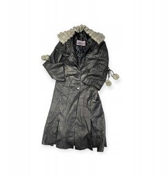 Płaszcz damski czarny Sibirya Leather S