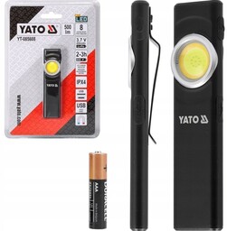 LATARKA ROBOCZA AKUMULATOROWA COB LED 8W 500LM 450mAh