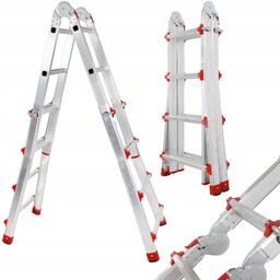 Wielofunkcyjna Aluminiowa Drabina Przegubowa Teleskopowa 4x4 Uniwersalna
