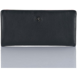Zgrabny wielokolorowy portfel damski Visconti CM-70 - czarny