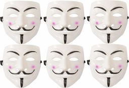 Pack of 6 Masks Anonymous Vendetta Guy Fawkes