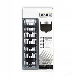 Wahl Komplet Czarnych Nasadek 8 sztuk 3-25 mm