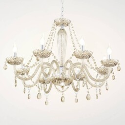 EGLO Żyrandol Basilano, możliwość ściemniania, chromowy / srebrny,