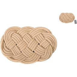 H&h Bawełniana podkładka pod naczynia, beżowa