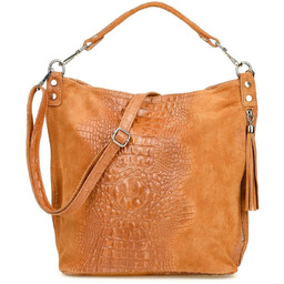 Shopperka skórzana BELTIMORE W10 camelowa