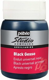 PEBEO Czarny Gesso Studio 500 ml, APGSB5, 524135