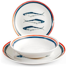 H&H, 18-częściowy zastawa stołowa żeglarska w kształcie coupe