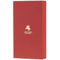 Duży wielokolorowy portfel damski Visconti CM-72 - czerwony