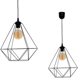 Milagro Lampa wisząca BASKET BLACK 1xE27