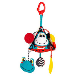 BALIBAZOO Zawieszka do wózka Sensory Kontrastowa piramidka krowa