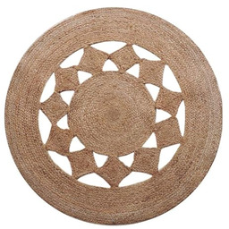 Atout Ciel Okrągły dywan z naturalnej juty D120cm