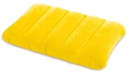 Poduszka dmuchana, podróżna, Intex, 43x28x9 cm, żółty