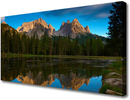 Obraz na Płótnie Las Jezioro Krajobraz