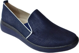 Sportowe damskie buty granatowe obcas 4,5 cm nr