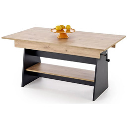 Elior Ławostół nowoczesny dąb artisa + czarny W7-F23