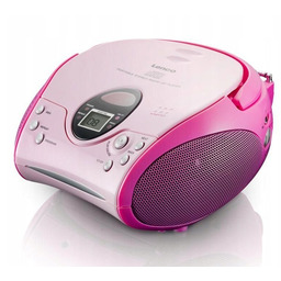 RADIOOTWARZACZ LENCO SCD24PK CD/FM/AUX różowy
