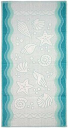 Greno Ręcznik Flora Ocean 70x140 turkusowy bawełniany frotte