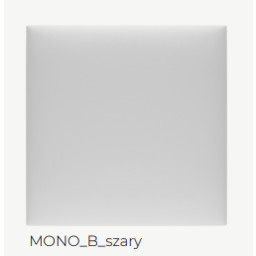 Panel tapicerowany Mollis Print Mono B szary