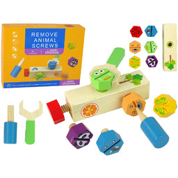 Zestaw Do Majsterkowania Drewno Przykręcanie Śrub Zabawka