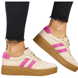 TRAMPKI DAMSKIE ZE SKÓRY PÓŁBUTY SPORTOWE FILIPPO 6776