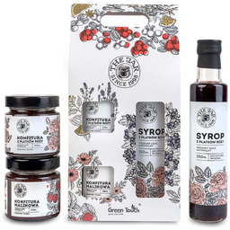 Zestaw prezentowy przetwory z róży w pudełku box