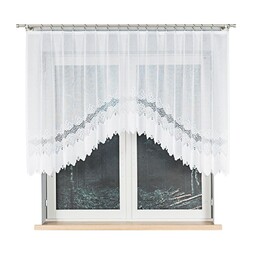 Markizeta Firana żakardowa gotowa 250x120 017173 biała Modesta