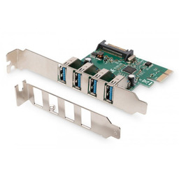 Digitus Karta rozszerzeń/Kontroler USB 3.0 PCI Express, 4xUSB