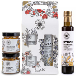 Zestaw prezent na święta przetwory świąteczny syrop piernikowy