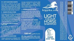 HIPPIKA.COM Szampon dla koni o jasnej sierści 100ml