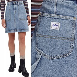 Lee Workwear Military Skirt Down Pour Dżins Trapezowa