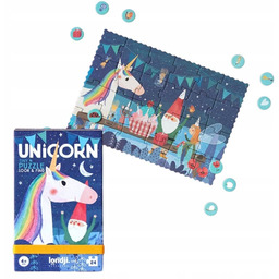 Puzzle kieszonkowe z grą obserwacyjną Londji - Jednorożec