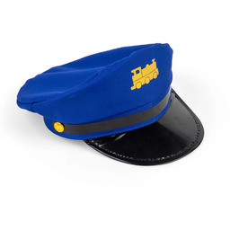Czapka konduktora pociągu dla dzieci niebieska z regulacją
