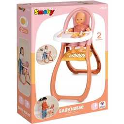 Baby Nurse Krzesełko Do Karmienia dla Lalek Smoby