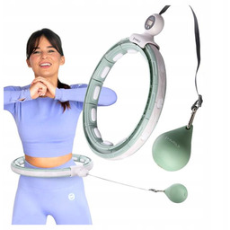 Hula hop odchudzające regulowane z obciążnikiem i wypustkami
