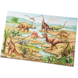 Melissa & Doug puzzle podłogowe z dinozaurami (z