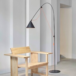 midgard lampa stojąca LED AYNO L, czarny/pomarańczowy 2