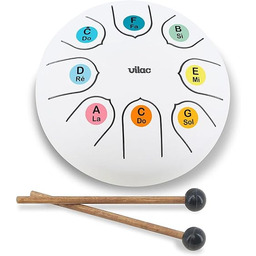 Vilac Język bębnowo-metalowy instrument perkusyjny z dźwiękiem Zen,