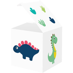 Pudełeczka dla gości Wesołe Dinozaury - 6 szt.