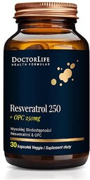 Doctor Life Resveratrol 250 Resweratrol, 30 kaps.