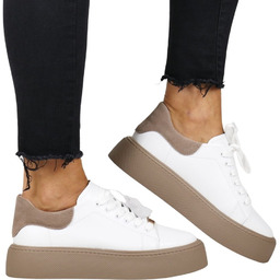 TRAMPKI DAMSKIE ZE SKÓRY PÓŁBUTY SPORTOWE FILIPPO 6119